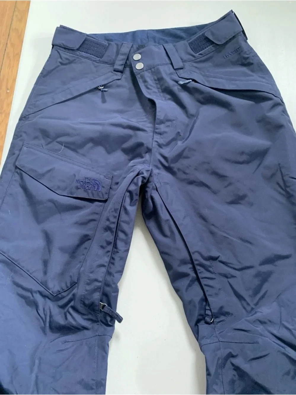 The North Face Men’s Orange, Tan & Navy Color block  Ski Jacket and pants